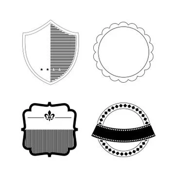 Vintage labels set Stock Illustration
