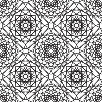 Vintage lace seamless pattern Stock Illustration