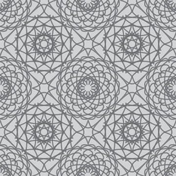 Vintage lace seamless pattern Illustrazione stock