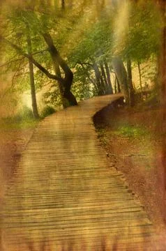 Vintage landscape Stock Illustration