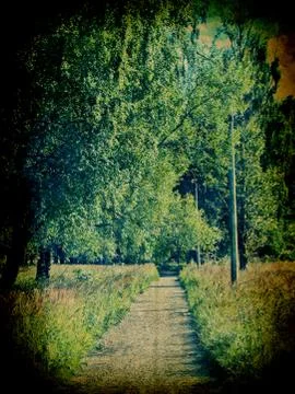 Vintage landscape Иллюстрация