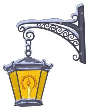 Vintage lantern Stock Illustration