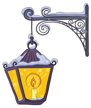 Vintage lantern Stock Illustration