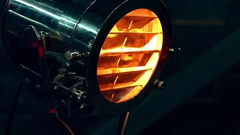 Vintage lantern shining through the blinds Stock Footage 70275419
