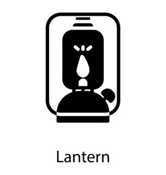 Vintage Lantern Vector Stock Illustration