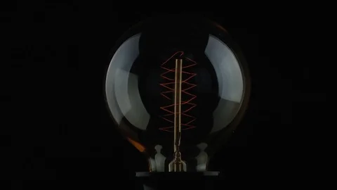 Vintage light bulb Video stock 71041392