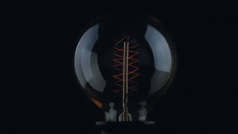Vintage light bulb Video stock 71056957