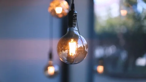Vintage light bulbs Stock Footage 118151240