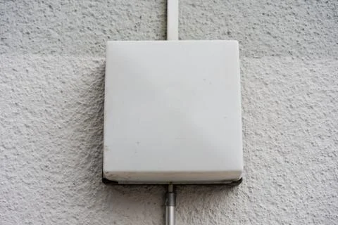 Vintage light on white wall Stock Photos