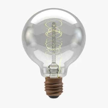 Vintage Lightbulb G80 3D Model