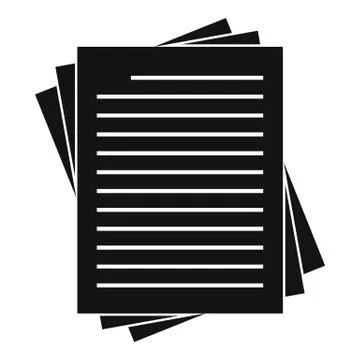 Vintage lined papers icon simple イラスト素材