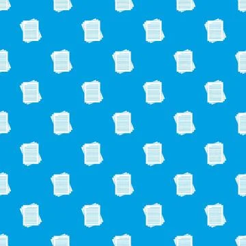Vintage lined papers pattern seamless blue Stock Illustration