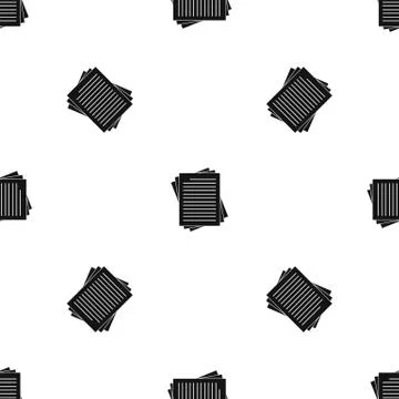 Vintage lined papers pattern seamless black イラスト素材