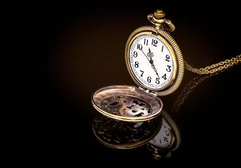 Vintage locket clock Stock Photos