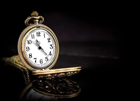 Vintage locket clock Stock Photos