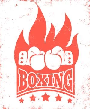 Vintage logo for boxing. Иллюстрация