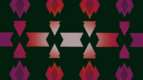 Vintage looking triangle pattern background in reds and purple colors Stock Footage 104042356