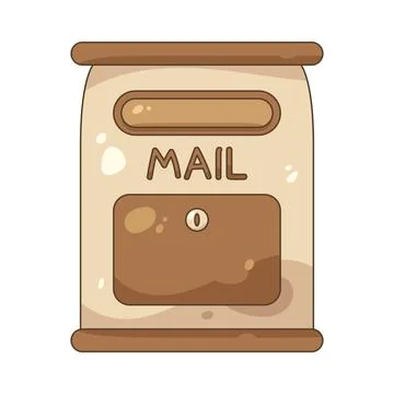 Vintage mailbox Stock Illustration