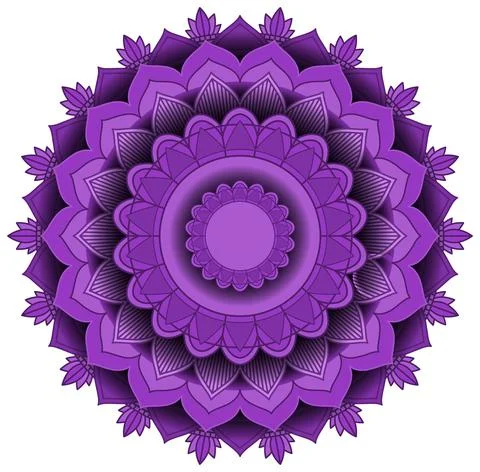 Vintage mandala with thin lines Stock Illustration
