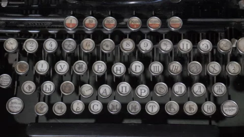 Vintage Manual Typewriter Stock Footage 293962516