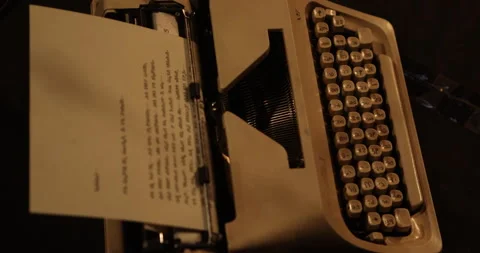 Vintage Manual Typewriter Vidéo 337222873