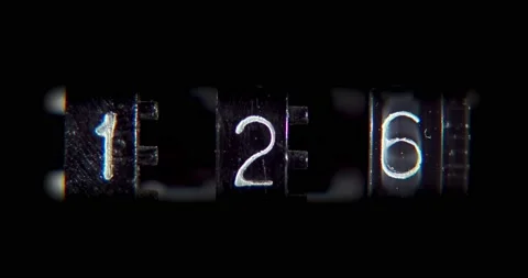 Vintage mechanical counter. Video stock 142775541