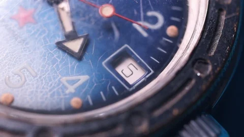 Vintage mechanical watch inside Stock Footage 123695848