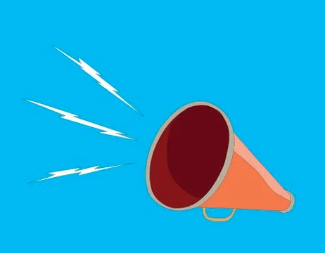 Vintage Megaphone Vector Illustration Stock Illustration