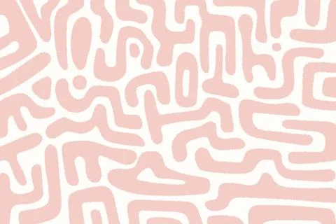 Vintage Memphis Doodle Pattern in Red and Gray Stock Illustration