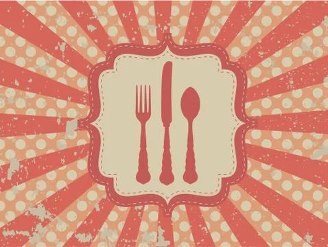Vintage menu Stock Illustration