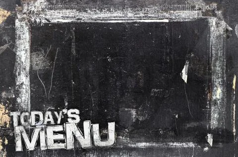 Vintage menu Foto stock