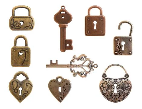 Vintage metal elements Stock Photos