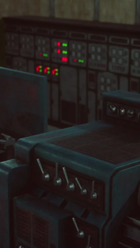 Vintage metal working machine made in last century Stock Footage 269359200
