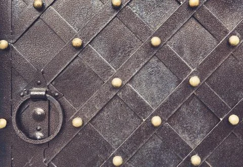 Vintage metallic pattern. Decorative checkered elements Stock Photos