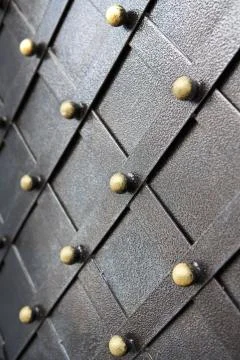 Vintage metallic pattern. Decorative checkered elements Stock Photos