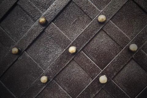 Vintage metallic pattern. Decorative checkered elements Stock Photos