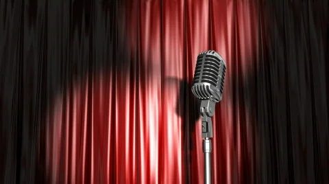Vintage microphone  Video stock 526017
