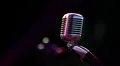 Vintage microphone HD Footage