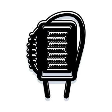 Vintage microphone icon for audio broadcasting Stock Illustration