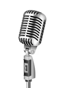Vintage Microphone Stock Illustration