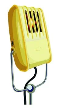 Vintage Microphone Stock Illustration