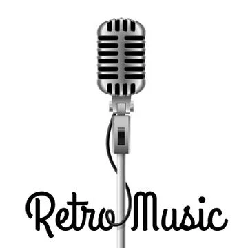 Vintage Microphone Illustrazione stock