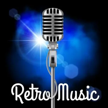 Vintage Microphone Illustrazione stock