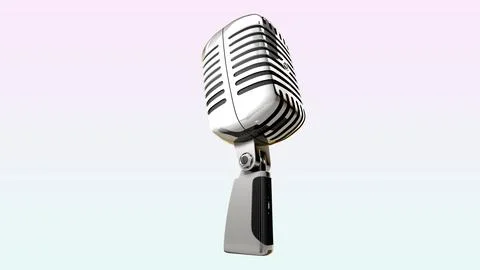Vintage Microphone Stock Illustration