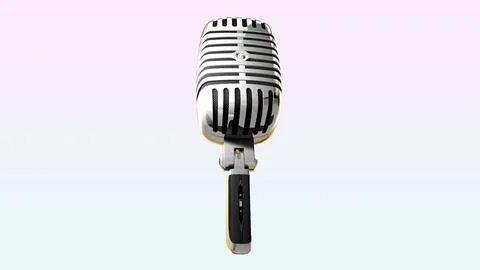 Vintage Microphone Stock Illustration