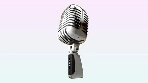 Vintage Microphone Stock Illustration