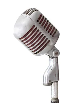 Vintage microphone Stock Photos