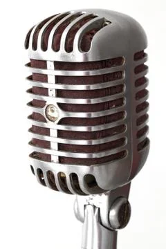 Vintage microphone Stock Photos