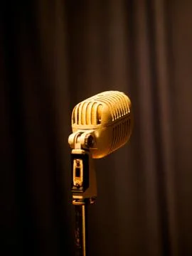 Vintage microphone Stock Photos
