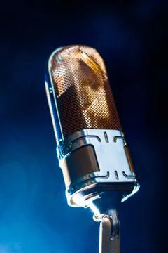 Vintage microphone Stock Photos